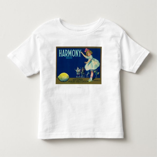 T-shirt Pour Les Tous Petits Citron LabelSan Dimas, CA d'harmonie (Devant)