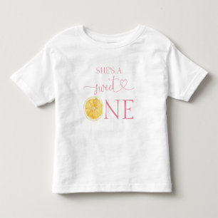 T-shirt Pour Les Tous Petits Citrus She's A Sweet One 1er Anniversaire