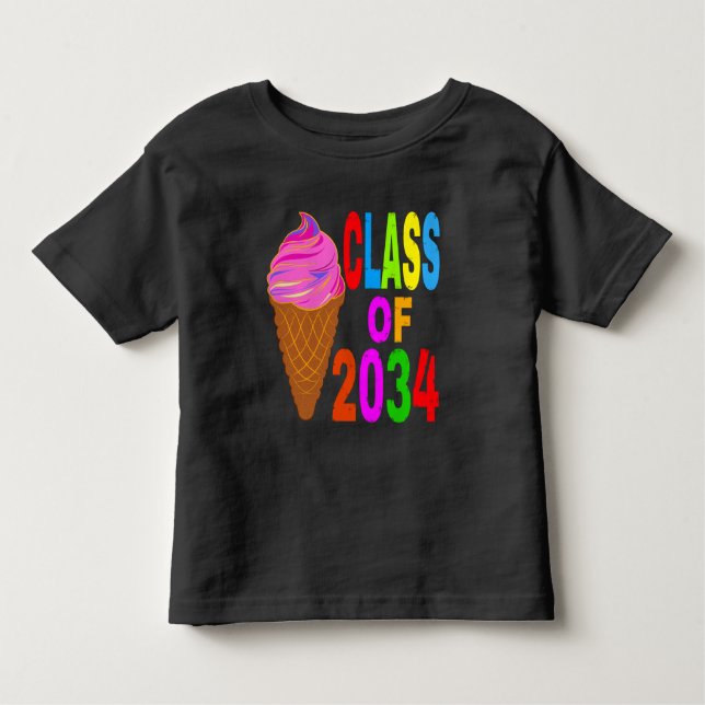 T-shirt Pour Les Tous Petits classe de 2034 (Devant)