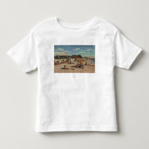 T-shirt Pour Les Tous Petits Clearwater, FL - Sunbathers sur la plage de