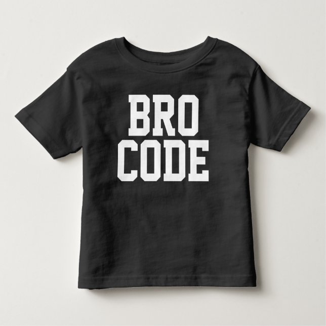 T-SHIRT POUR LES TOUS PETITS CODE BRO (Devant)