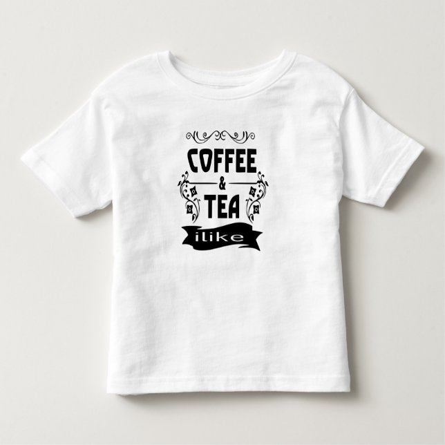 T-shirt Pour Les Tous Petits Coffee and Tea Lovers (Devant)