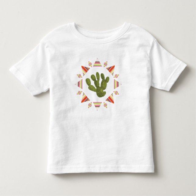 T-shirt Pour Les Tous Petits Collection Llamarama | Cercle de cactus (Devant)