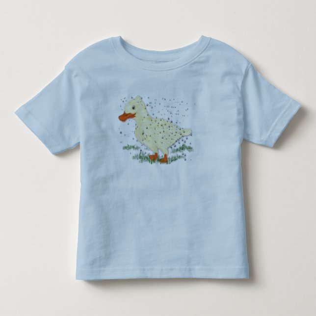 T-shirt Pour Les Tous Petits Comme l'eau du dos d'un canard (Devant)