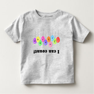T-shirt Pour Les Tous Petits Compte des ballons vers le bas
