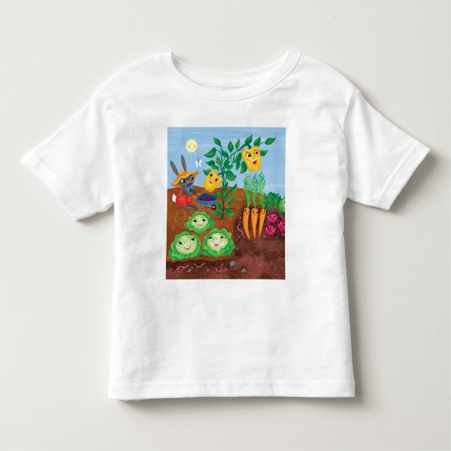 T-shirt Pour Les Tous Petits Compte-Jardin de temps (Devant)