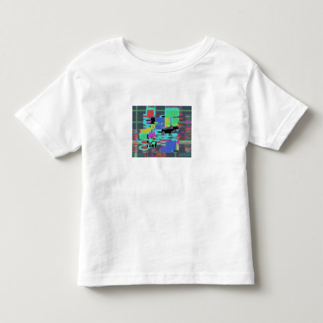 T-shirt Pour Les Tous Petits conception du réseau neon 90s 80s (Devant)