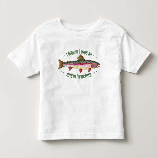 T-shirt Pour Les Tous Petits Conception humoristique de truite arc-en-ciel (Devant)