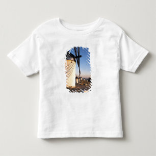 T-shirt Pour Les Tous Petits Consuegra, La Mancha, Espagne, moulins à vent