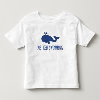 T-shirt Pour Les Tous Petits Continuez À Nager De La Baleine