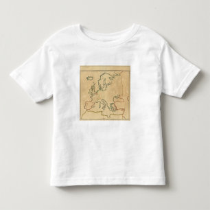T-shirt Pour Les Tous Petits Contour de l'Europe