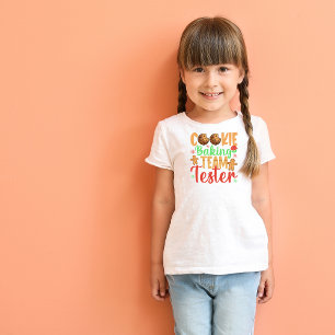 T-shirt Pour Les Tous Petits Cookie Baking Team Tester Nom Fête