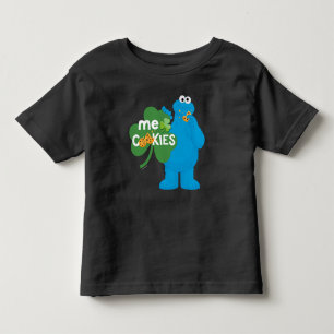 T-shirt Pour Les Tous Petits Cookie Monster Amour shamrock