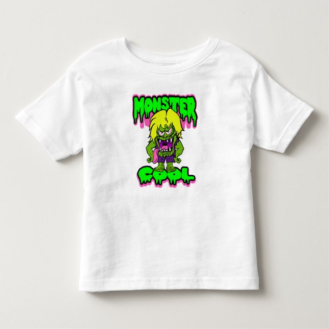T-shirt Pour Les Tous Petits Cool Monster Enfants (Devant)