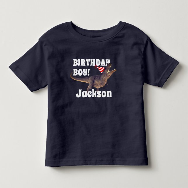 T-shirt Pour Les Tous Petits Cool T-Rex fête d'anniversaire (Devant)