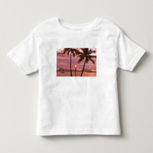 T-shirt Pour Les Tous Petits Coucher de soleil sur Moorea depuis la plage de So