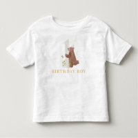 Couleur d'eau mignonne Ours Woodland Première fête