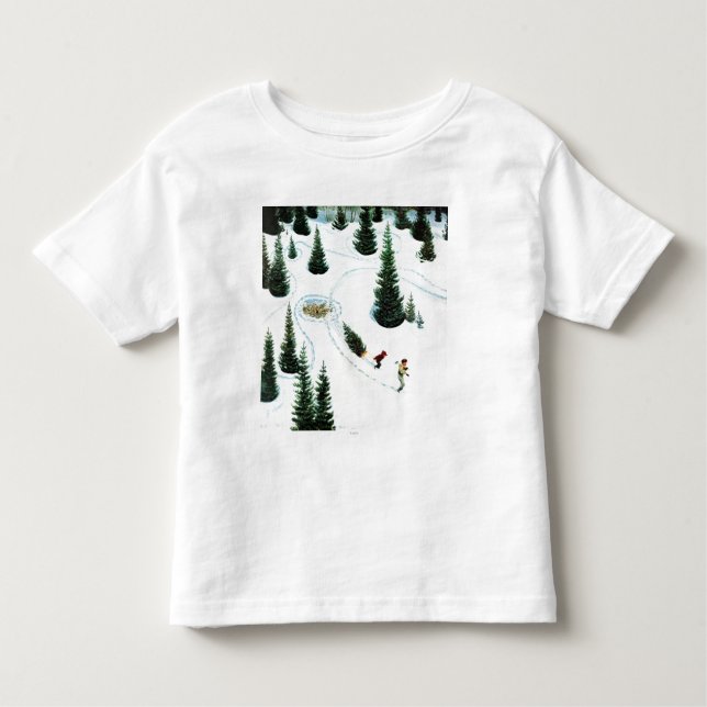 T-shirt Pour Les Tous Petits Coupe de l'arbre (Devant)