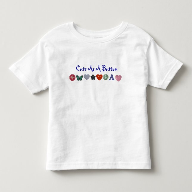 T-shirt Pour Les Tous Petits Coupe en tant que bouton (Devant)