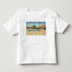 T-shirt Pour Les Tous Petits Cour de bâtiment de récréation et vue intérieu