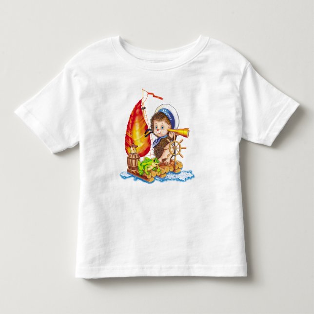 T-shirt Pour Les Tous Petits Courageux marin (Devant)