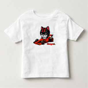 T-shirt Pour Les Tous Petits Course automobile de chat