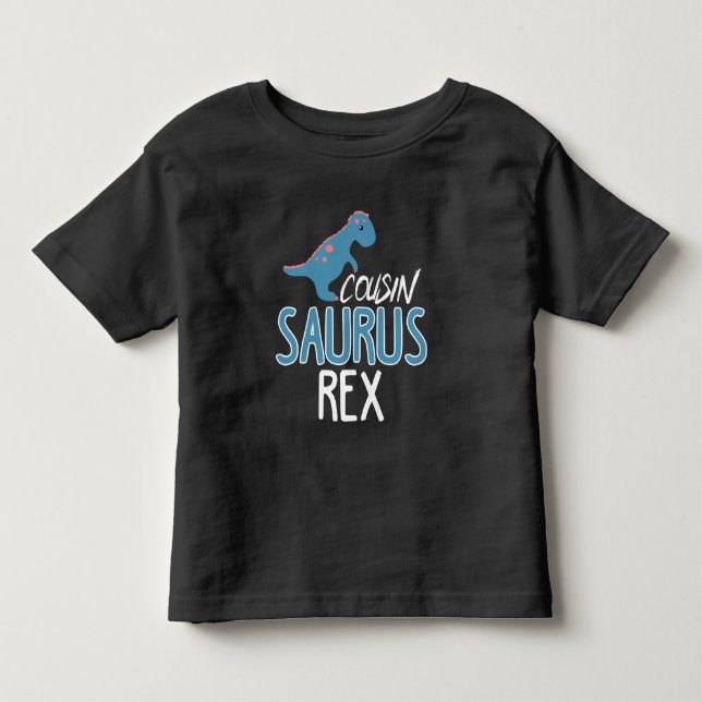 T-shirt Pour Les Tous Petits Cousin Saurus Rex Funny Dinosaur Lover Kid Dino (Devant)