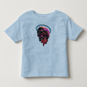 T-shirt Pour Les Tous Petits Crâne coloré mignon bébé garçon fille Halloween 20