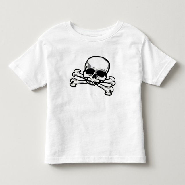 T-shirt Pour Les Tous Petits Crâne et os croisés (Devant)