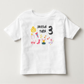 T-shirt Pour Les Tous Petits Crayon Modifiable Style – Diva Pop Star Anniversai