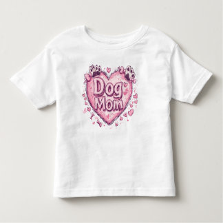 T-shirt Pour Les Tous Petits Crazy Chien Maman - Conception joueuse et audacieu