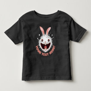 T-shirt Pour Les Tous Petits Crazy White Rabbit Face