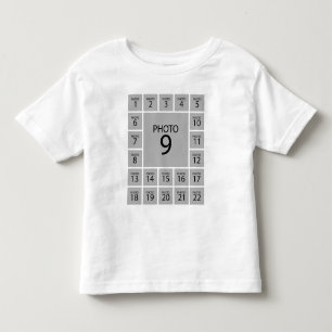 T-shirt Pour Les Tous Petits Créez votre propre COLLAGE 22 PHOTOS personnalisée