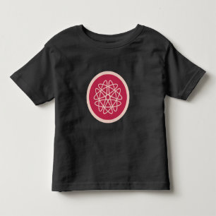 T-shirt Pour Les Tous Petits Croissance nucléaire - magenta sur seigle - motif