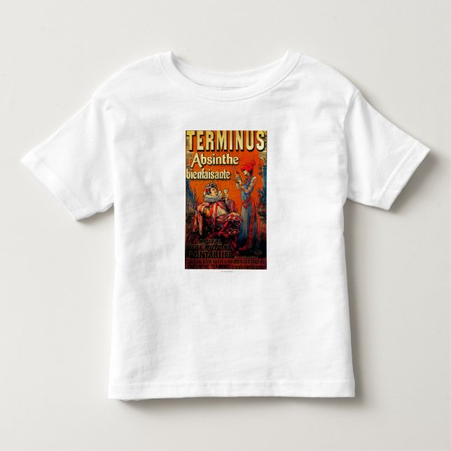T-shirt Pour Les Tous Petits Cru PosterEurope d'absinthe de terminus (Devant)