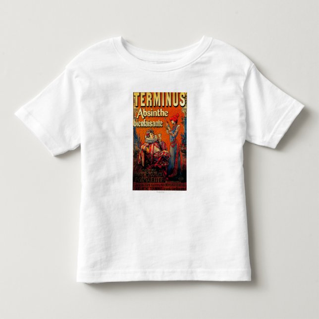 T-shirt Pour Les Tous Petits Cru PosterEurope d'absinthe de terminus (Devant)