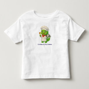 T-shirt Pour Les Tous Petits Cuisinier Dinosaure Mignon – Emplois de Dino