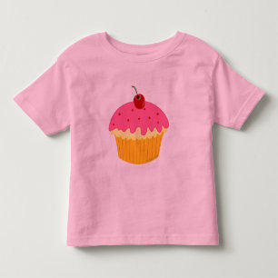 T-shirt Pour Les Tous Petits Cupcake rose