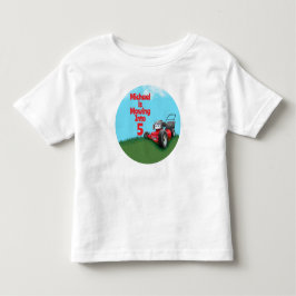 T-shirt Pour Les Tous Petits Custom Lawn Mower Birthday