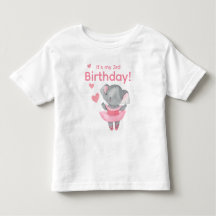 Cute Ballerine Éléphant C'est Mon Anniversaire 