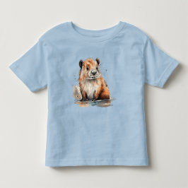 T-shirt Pour Les Tous Petits Cute castor