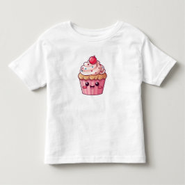 T-shirt Pour Les Tous Petits Cute cupcake avec garniture crème