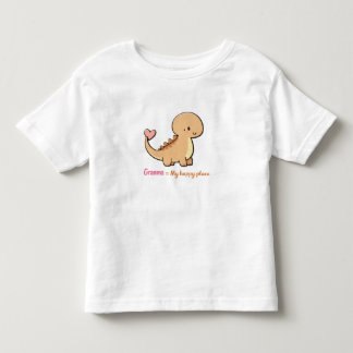 T-shirt Pour Les Tous Petits Cute Dinosaur Granma My Safe Place Toddler Shirt |