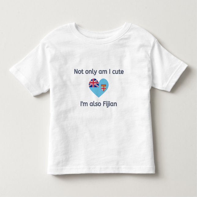T-shirt Pour Les Tous Petits Cute et Fijian (Devant)