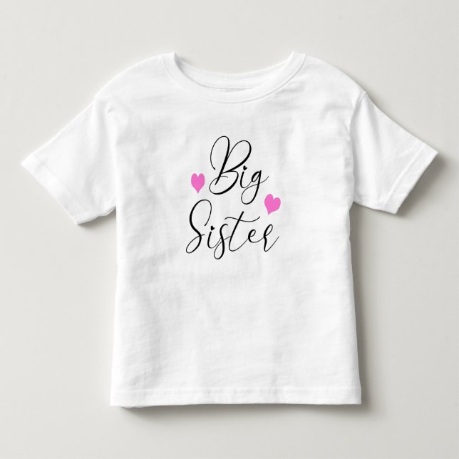 T-shirt Pour Les Tous Petits Cute Grande Soeur (Devant)