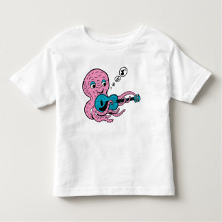 T-shirt Pour Les Tous Petits Cute Guitar Player Octopus