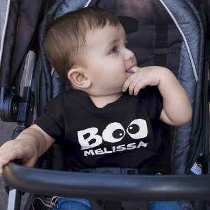 T-shirt Pour Les Tous Petits Cute Halloween Boo Personnalisé