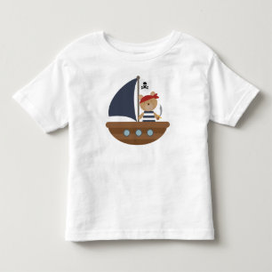 T-shirt Pour Les Tous Petits Cute Pirate Ours Pirates Bateau