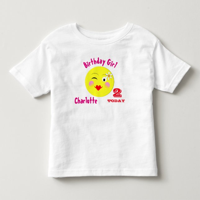 T-shirt Pour Les Tous Petits Cute Premier Anniversaire Spécial Personnalisé (Devant)