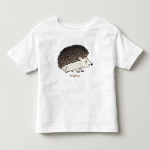 T-shirt Pour Les Tous Petits Cute prickly hedgehog cartoon